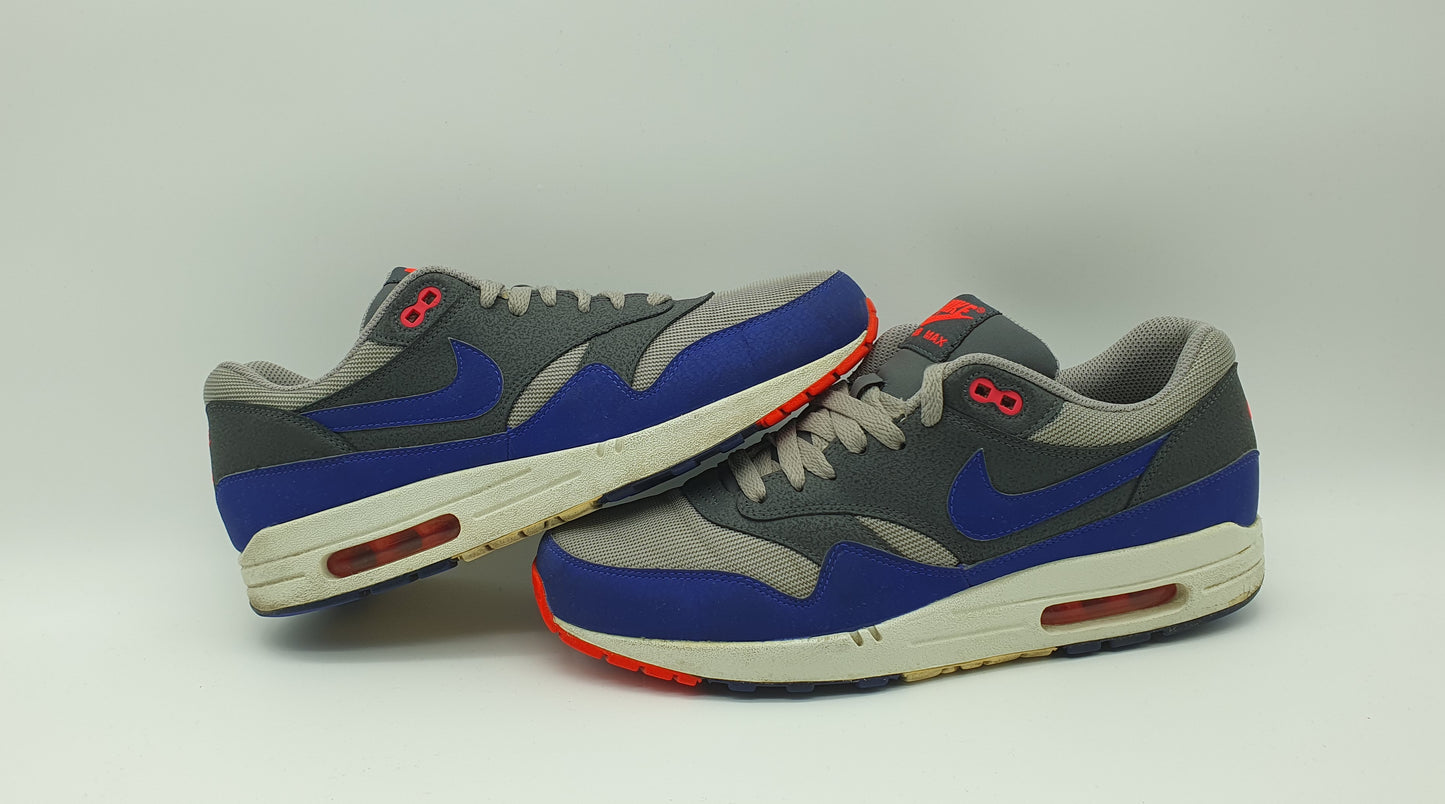 2012 Nike Air Max 1 Ultramarine Dark Grey Gr. UK 9 / EUR 44