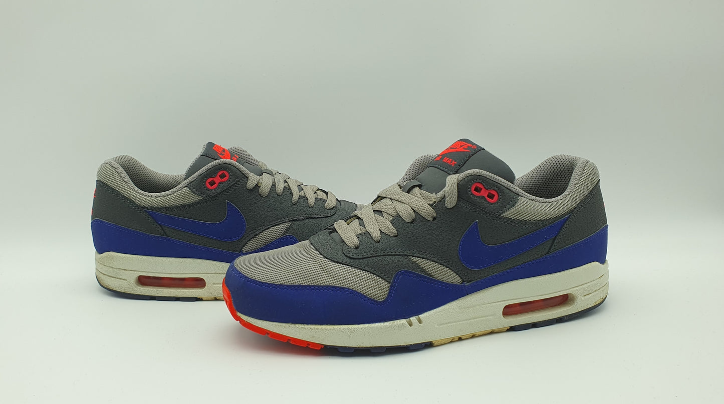 2012 Nike Air Max 1 Ultramarine Dark Grey Gr. UK 9 / EUR 44