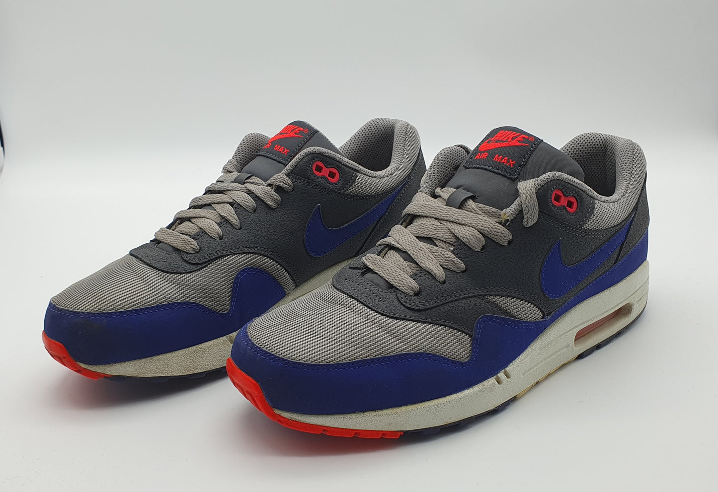 2012 Nike Air Max 1 Ultramarine Dark Grey Gr. UK 9 / EUR 44