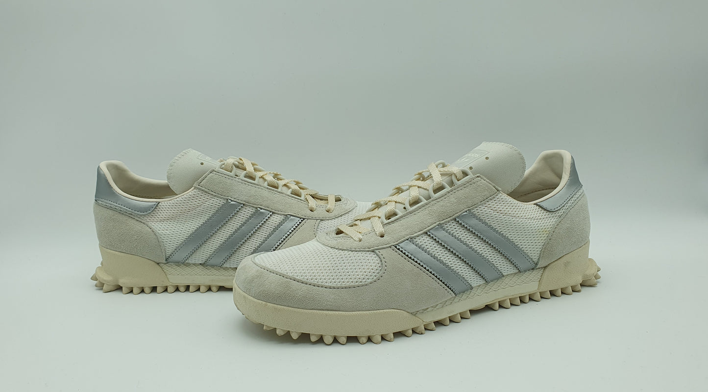 *TOP* 2017 Adidas Marathon TR Weiß / Silber UK 11,5 / EUR 46 2/3