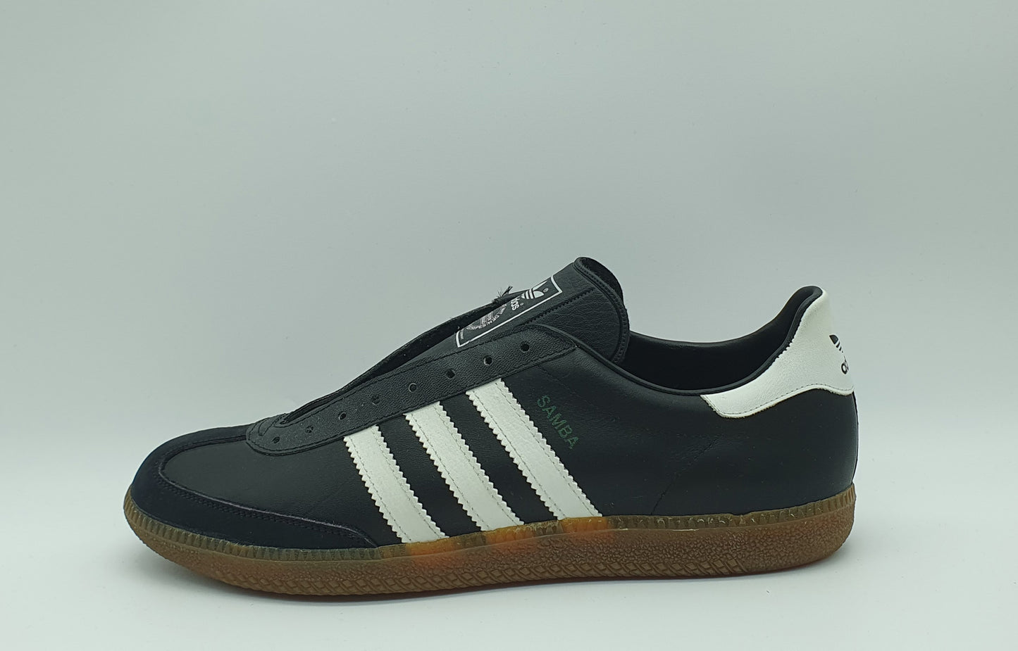 *BNIB* Vintage 1980s Adidas Samba black Made in West Germany UK 9.5 / EUR 44