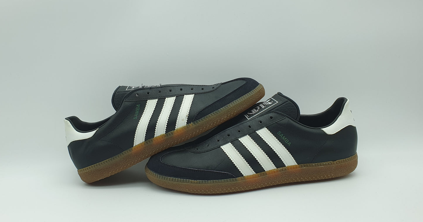 *BNIB* Vintage 1980s Adidas Samba black Made in West Germany UK 9.5 / EUR 44