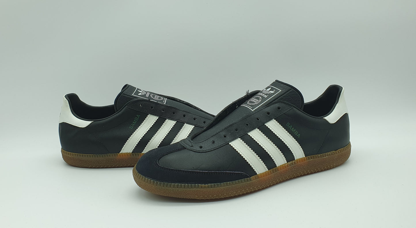 *BNIB* Vintage 1980s Adidas Samba black Made in West Germany UK 9.5 / EUR 44