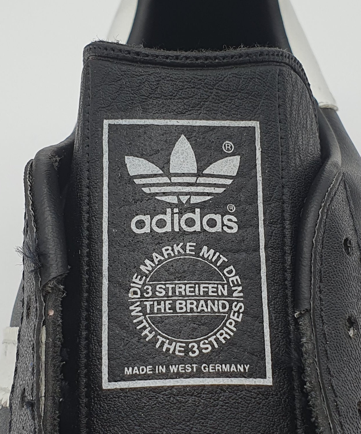 *BNIB* Vintage 1980s Adidas Samba black Made in West Germany UK 9.5 / EUR 44