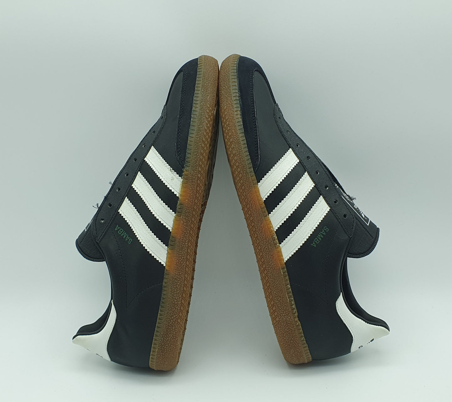 *BNIB* Vintage 1980s Adidas Samba black Made in West Germany UK 9.5 / EUR 44