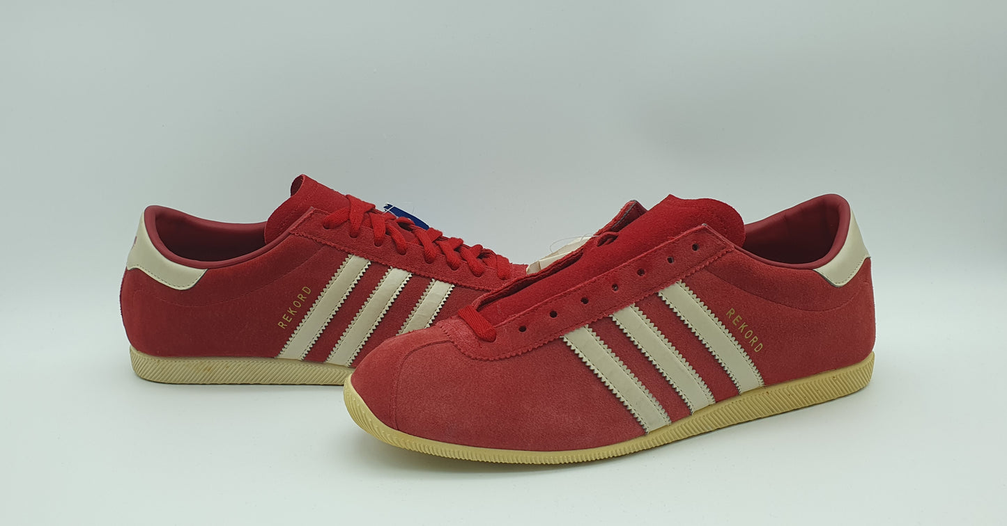 *NEU* 2003 Adidas Rekord Satin Rot Gr. UK 11 / EUR 46