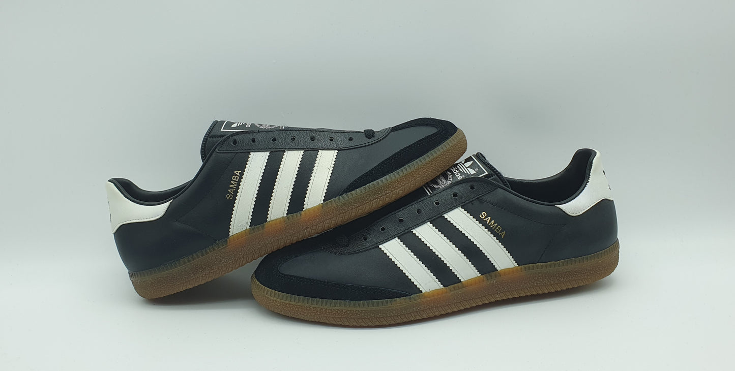 *BNIB* Vintage 1980s Adidas Samba black Made in West Germany UK 8.5 / EUR 42 2/3