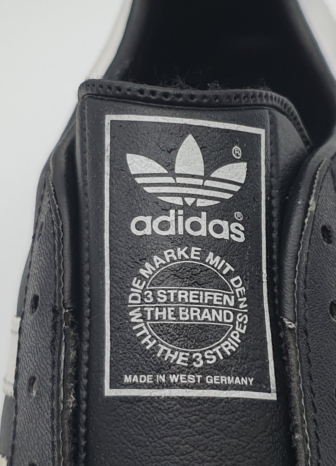 *BNIB* Vintage 1980s Adidas Samba black Made in West Germany UK 8.5 / EUR 42 2/3