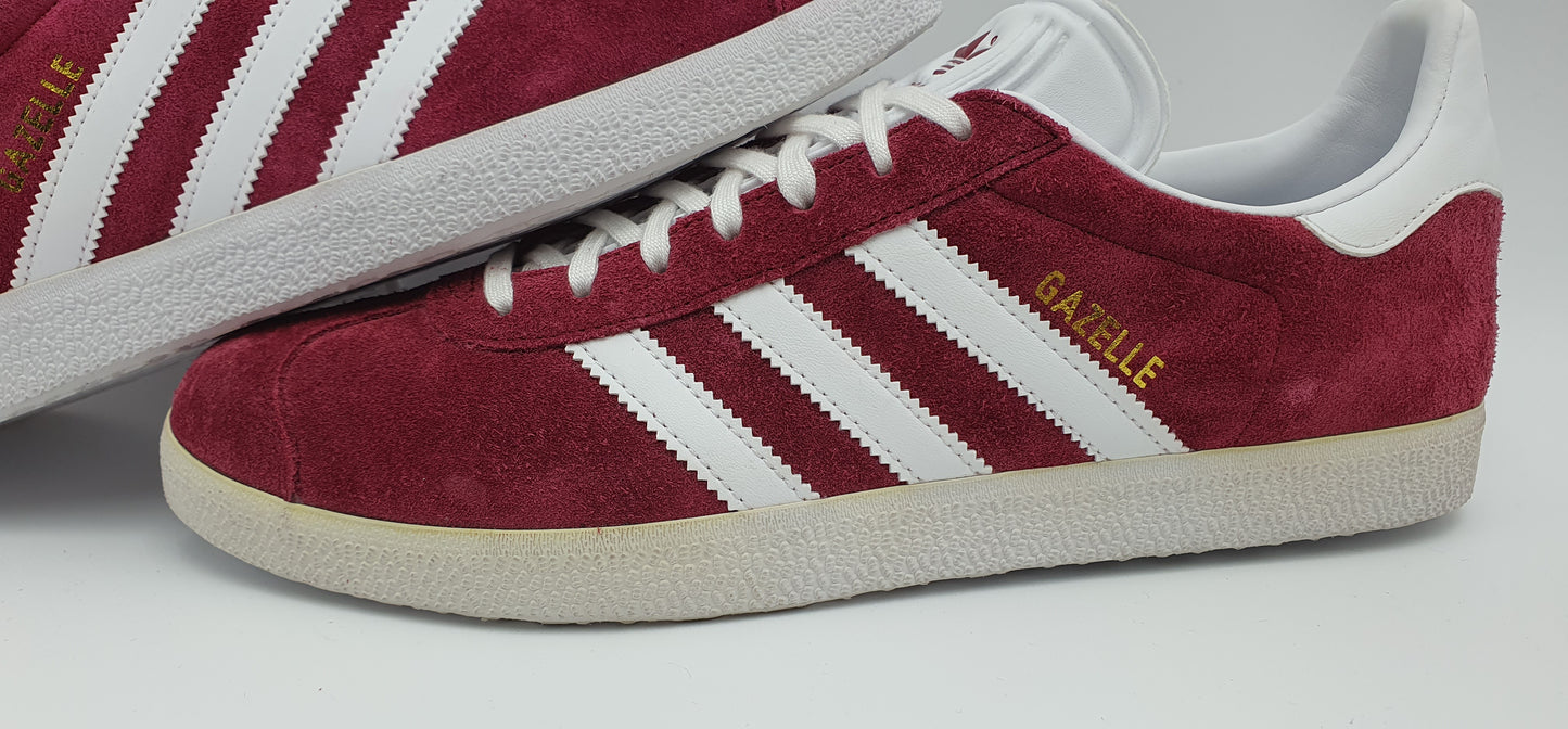*NEW* 2018 Adidas Gazelle 2 Retro Bordeaux Red UK 9 / EUR 43 1/3