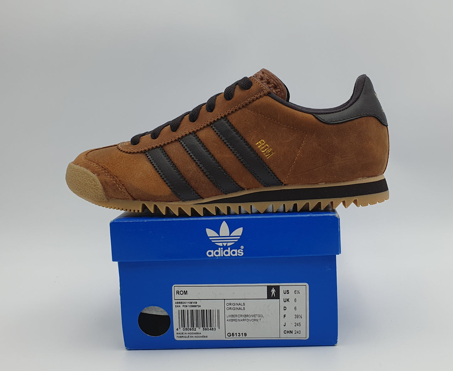 *BNIB* 2011 Adidas Rome Retro Brown UK 6 / EUR 39 1/3