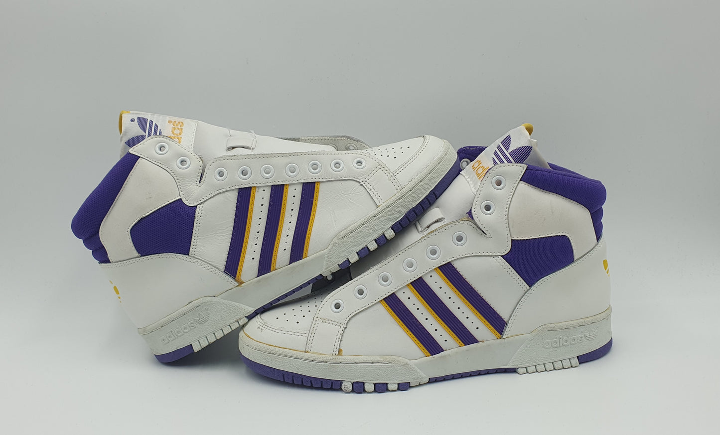 *NEU* Vintage 1980er Adidas Connector Hi Lakers UK 9,5 / EUR 44