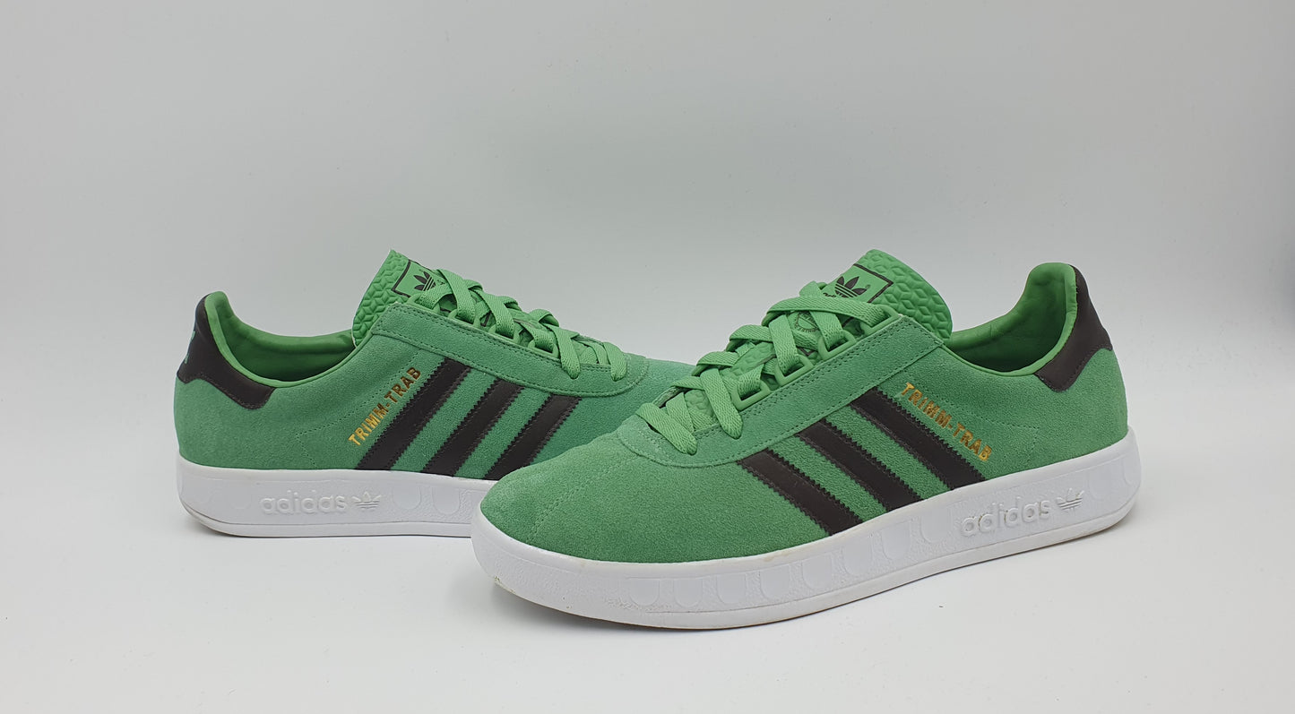 2009 Adidas Trimm Trab Retro Grün Gr. UK 10 / EUR 44 2/3