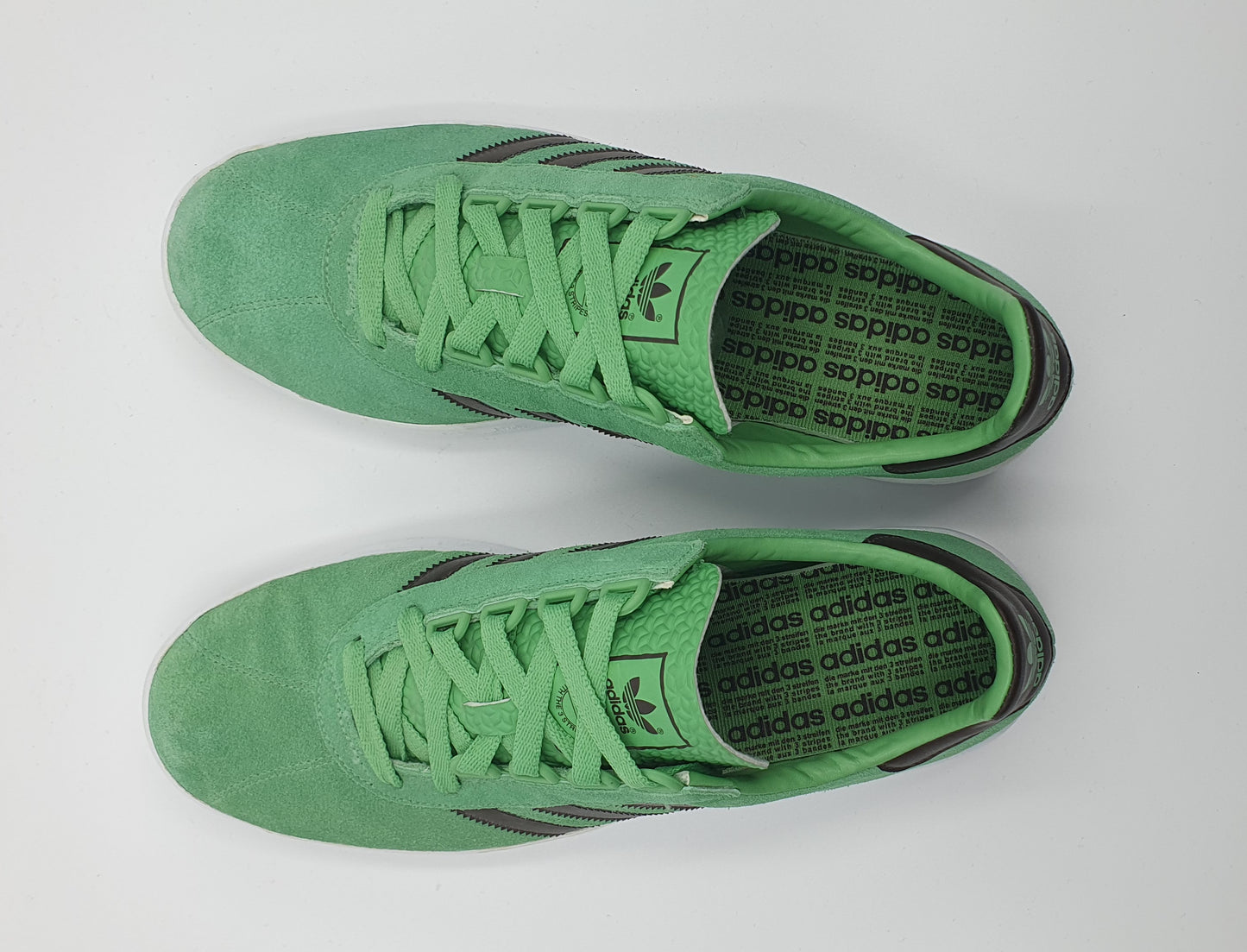 2009 Adidas Trimm Trab Retro Grün Gr. UK 10 / EUR 44 2/3