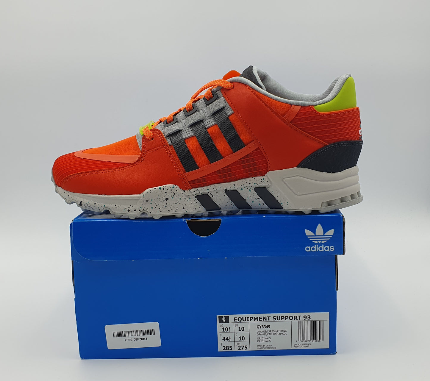 *BNIB* 2022 Adidas EQT Support 93 College Orange UK 10 / EUR 44 2/3