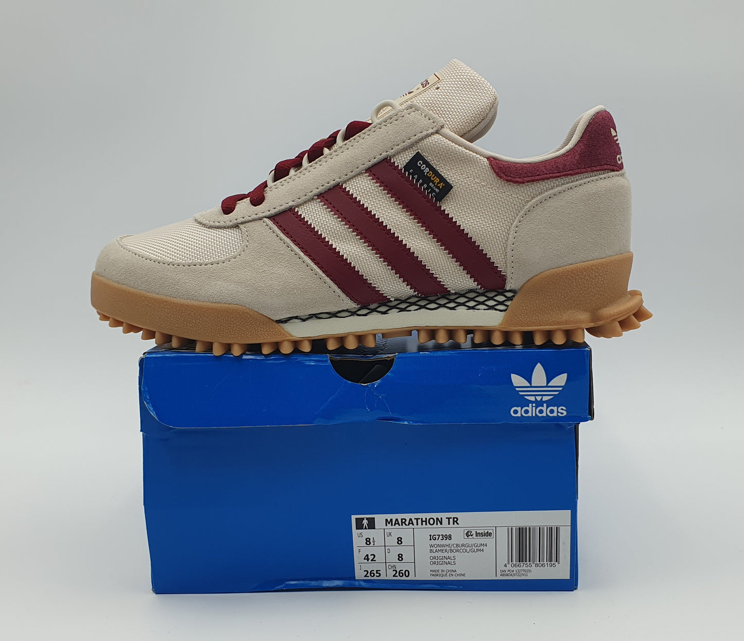 *BNIB* 2023 Adidas Marathon TR Cordura Beige / Red UK 8 / EUR 42