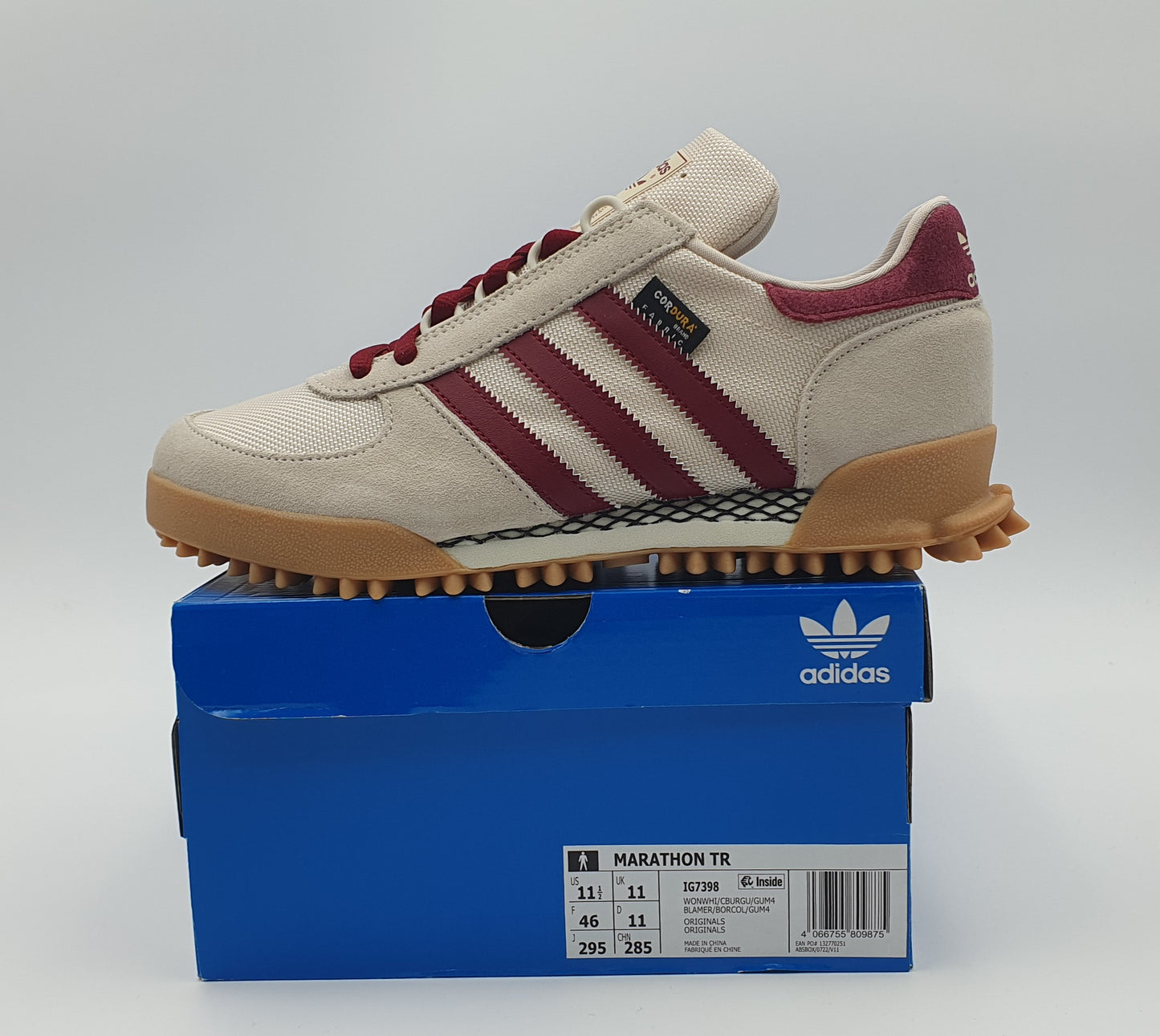 *BNIB* 2023 Adidas Marathon TR Cordura Beige / Red UK 11 / EUR 46