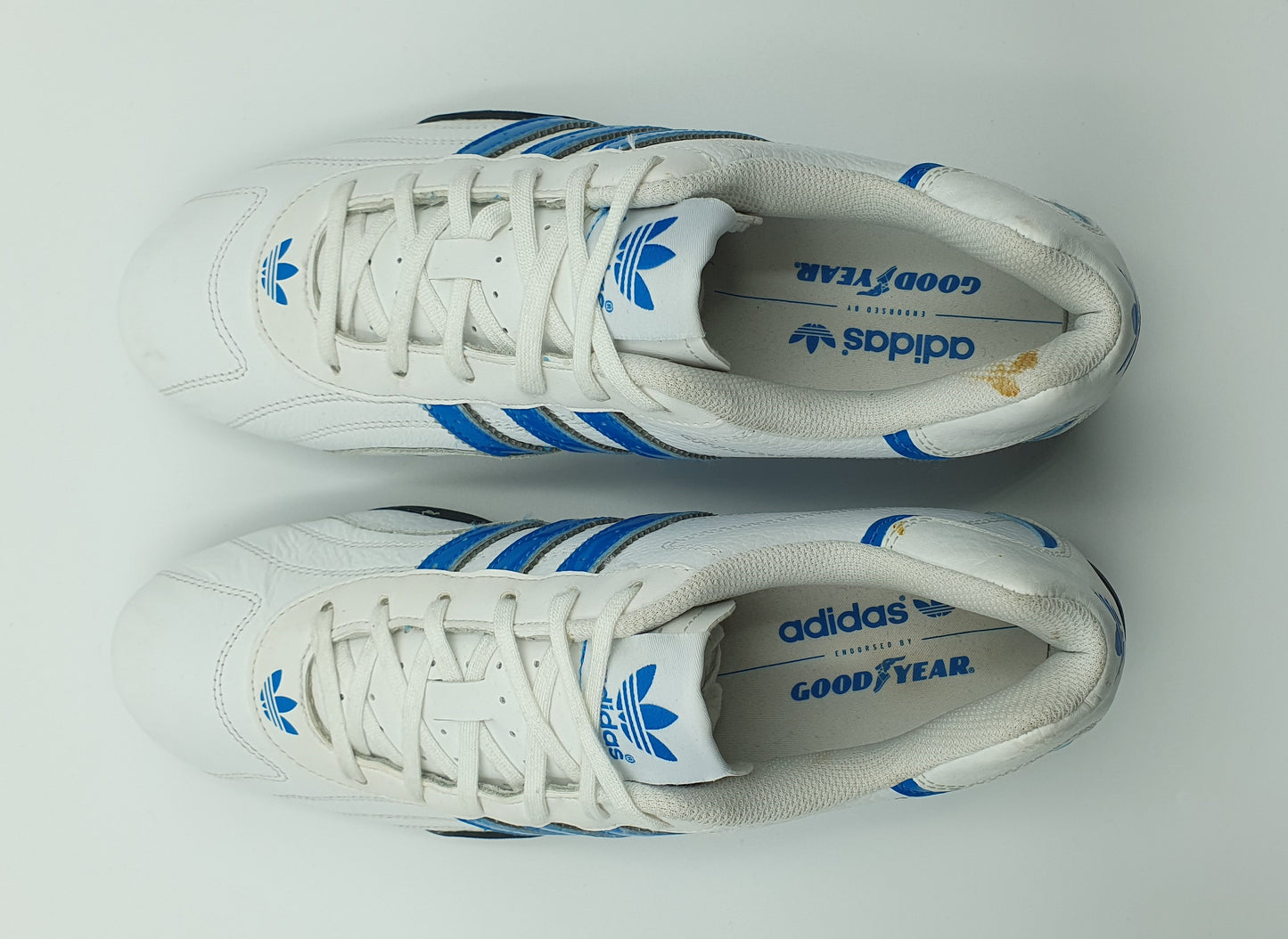 *VGC* 2014 Adidas Adiracer Low M Good Year White Blue UK 9 / EUR 43 1/3