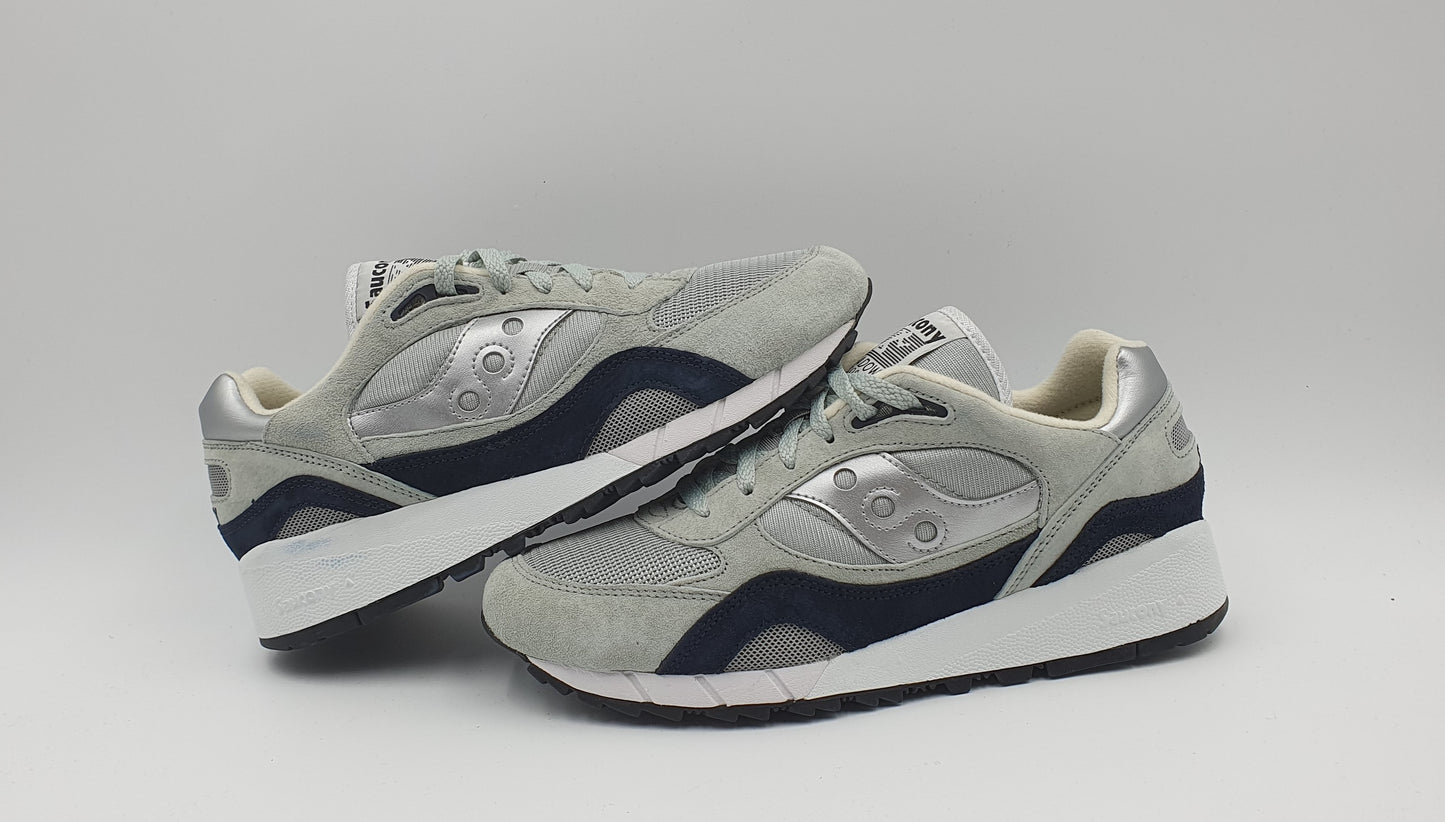 *NEU* 2021 Saucony Shadow 6000 Sample Silber Gr. UK 8 / EUR 42,5