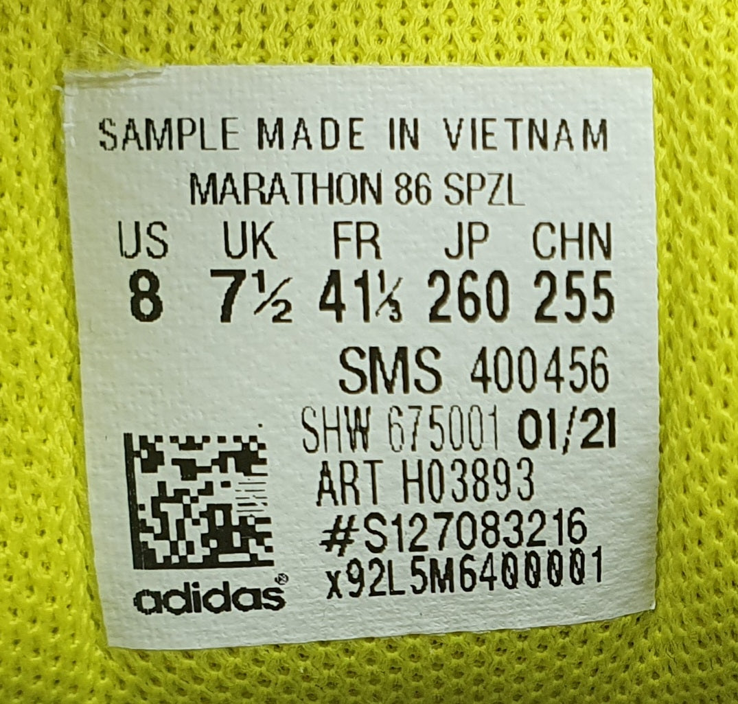 *VGC* 2021 Adidas Marathon 86 SPZL Sample UK 7.5 / EUR 41 1/3