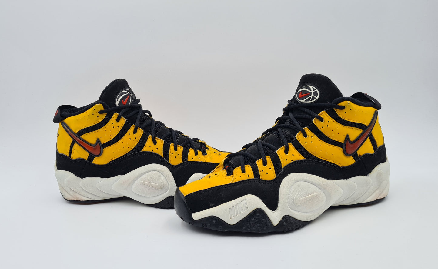Vintage 1997 Nike Air Zoom Flight 1.0 gelb UK 8,5 / EUR 43