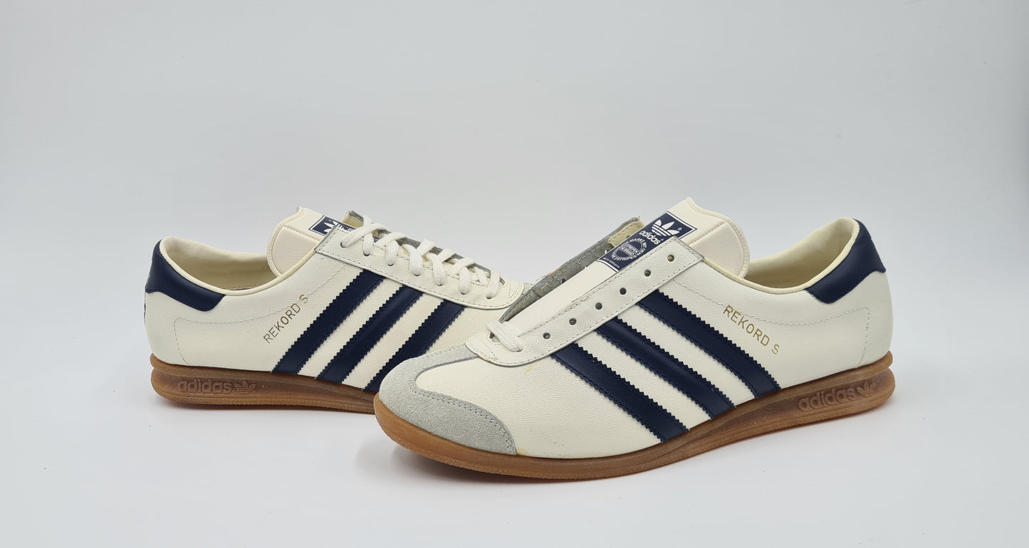 *NEU* Vintage 1980er Adidas Rekord S UK 10 / EUR 44 2/3