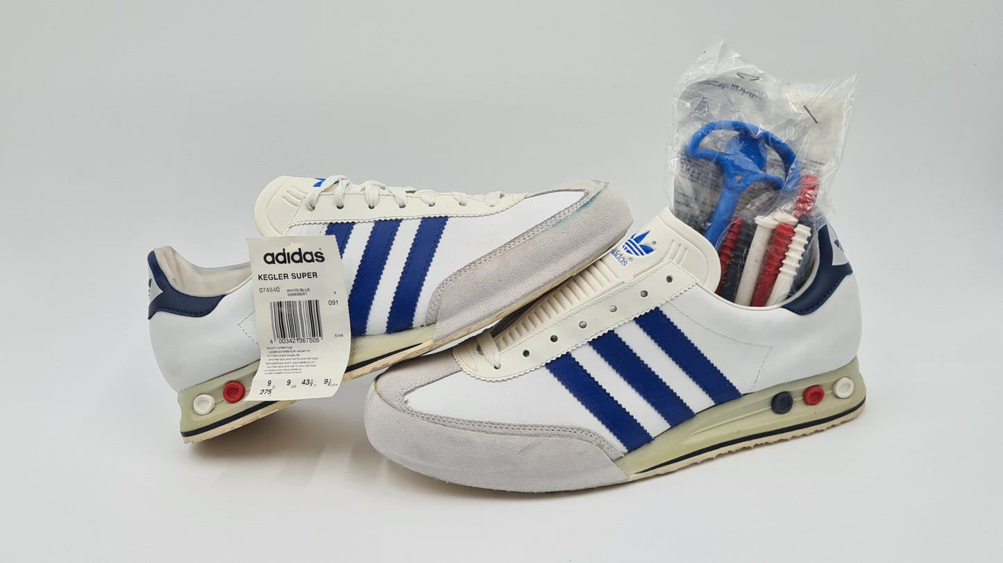*NEU* Vintage 1994 Adidas Kegler Super Retro Gr. UK 9 / EUR 43 1/3