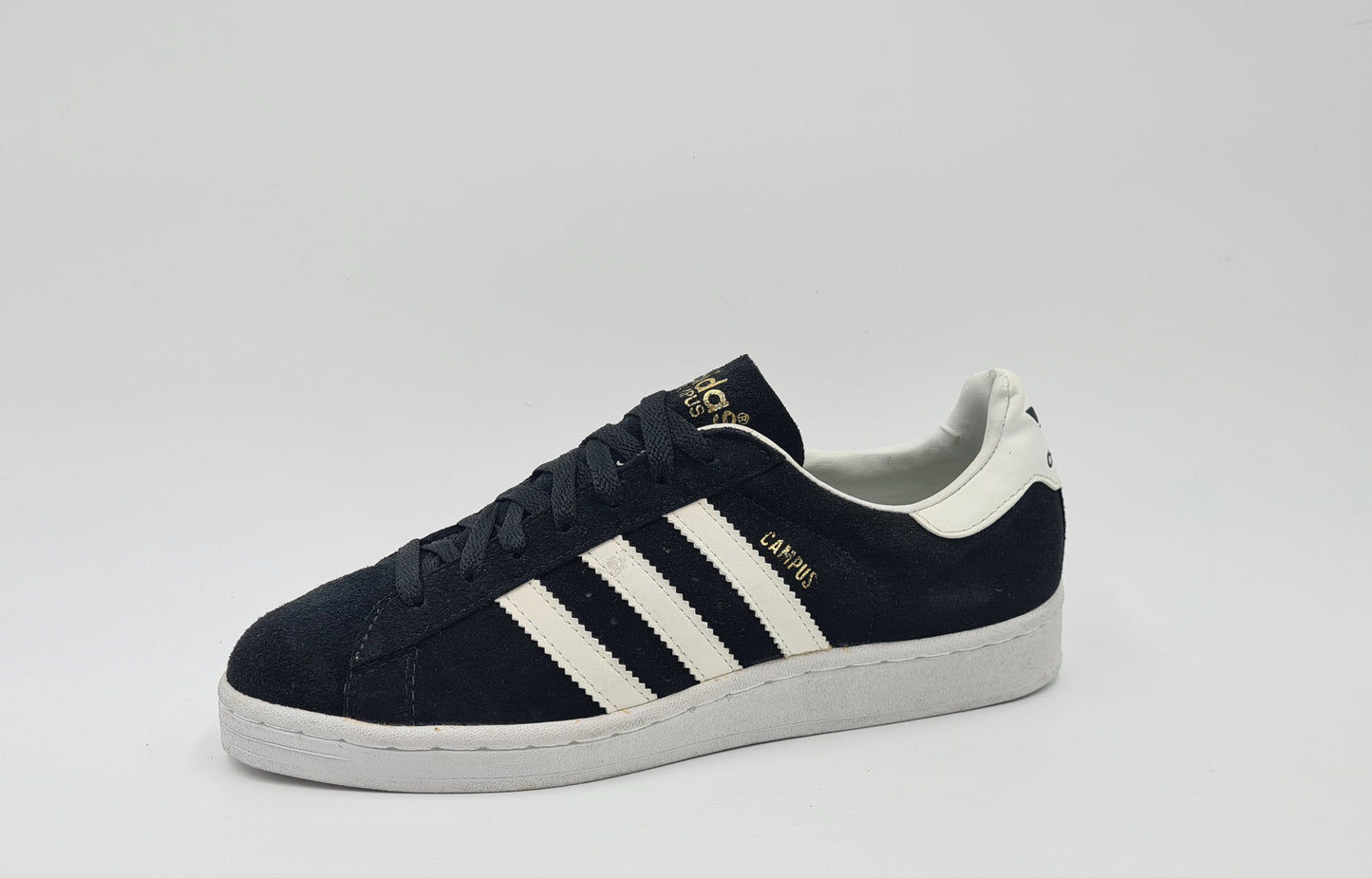 *NEU* Vintage 1994 Adidas Campus II Schwarz Gr. UK 8,5 / EUR 42 2/3