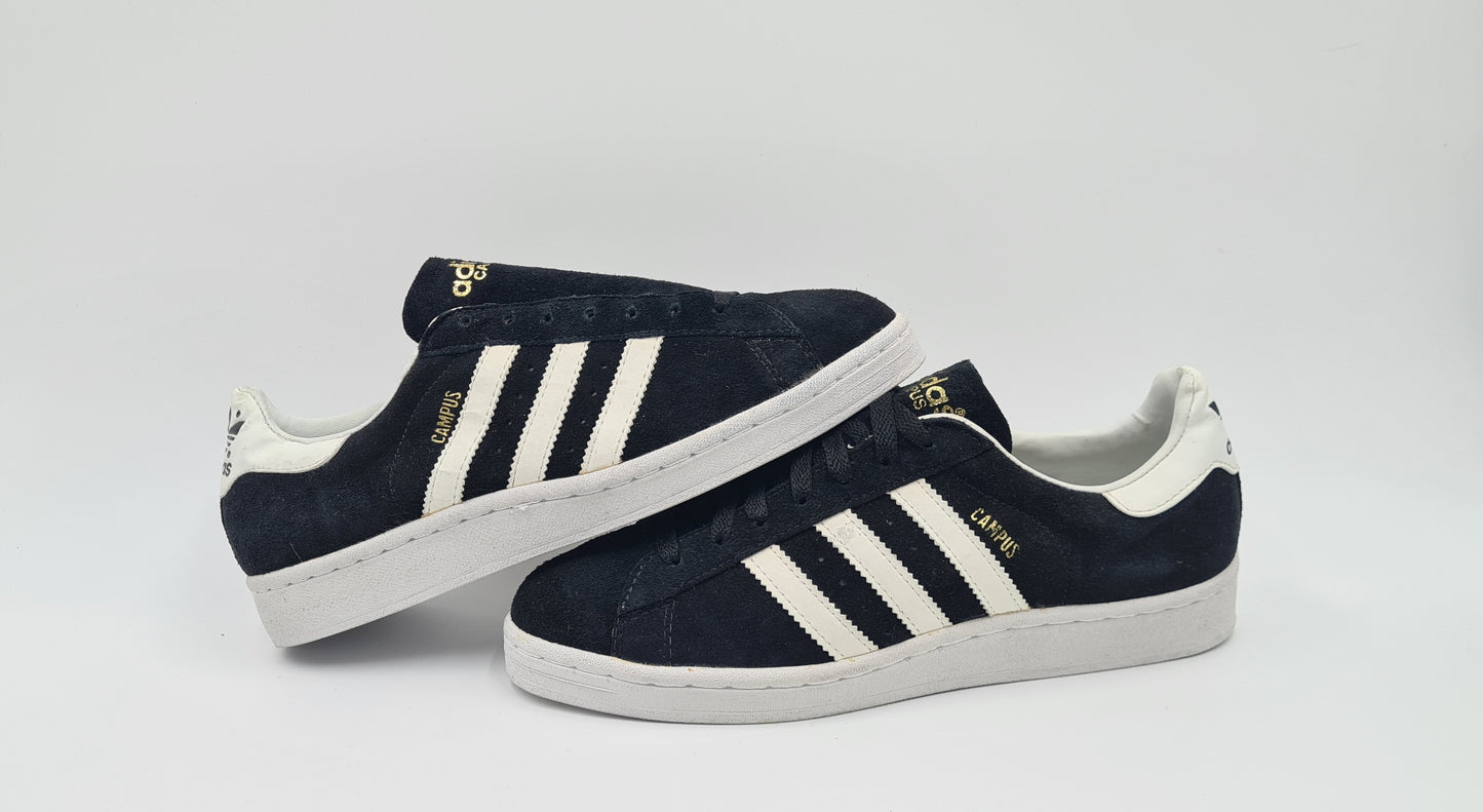 *NEU* Vintage 1994 Adidas Campus II Schwarz Gr. UK 8,5 / EUR 42 2/3