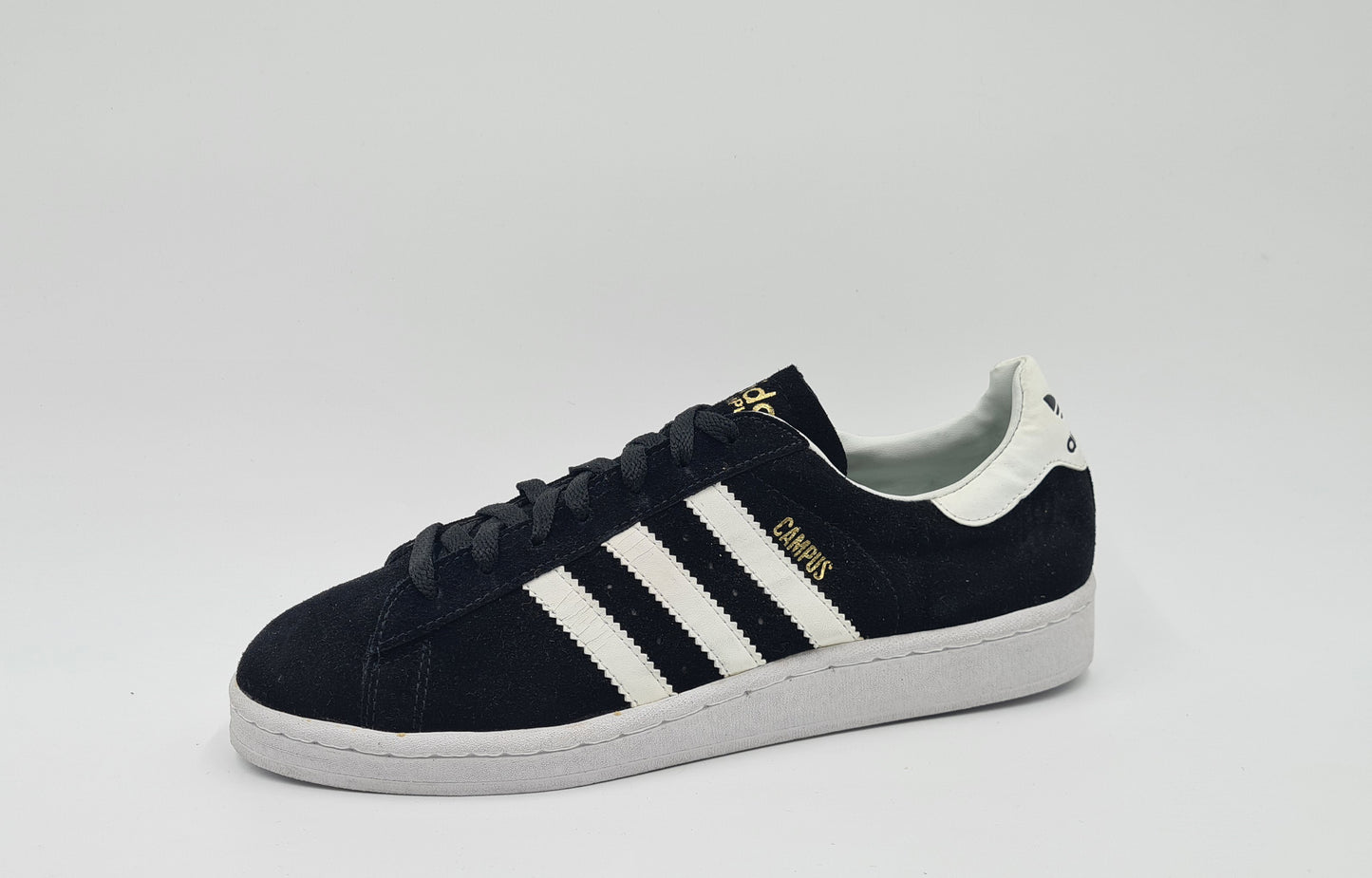*NEU* 1994 Vintage Adidas Campus II Schwarz Gr. UK 10 / EUR 44 2/3