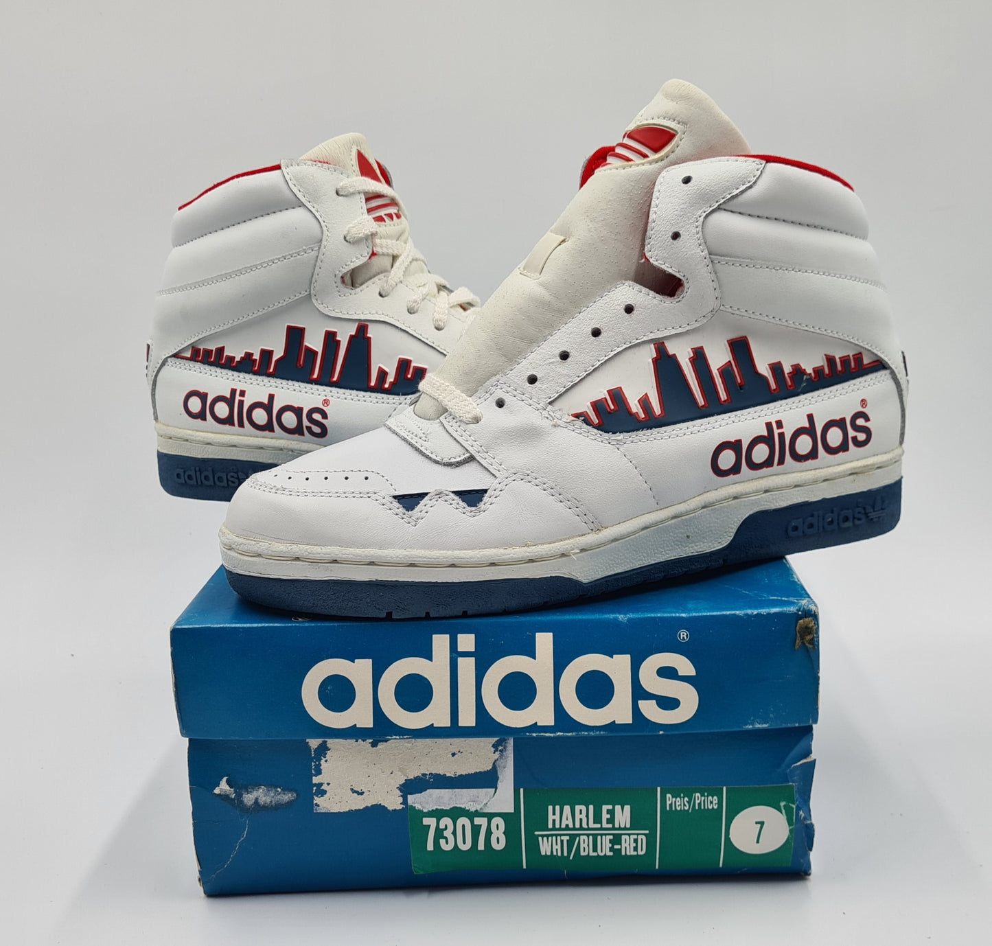 *BNIB* Vintage 1988 Adidas Harlem Skyline UK 7 / EUR 40 2/3