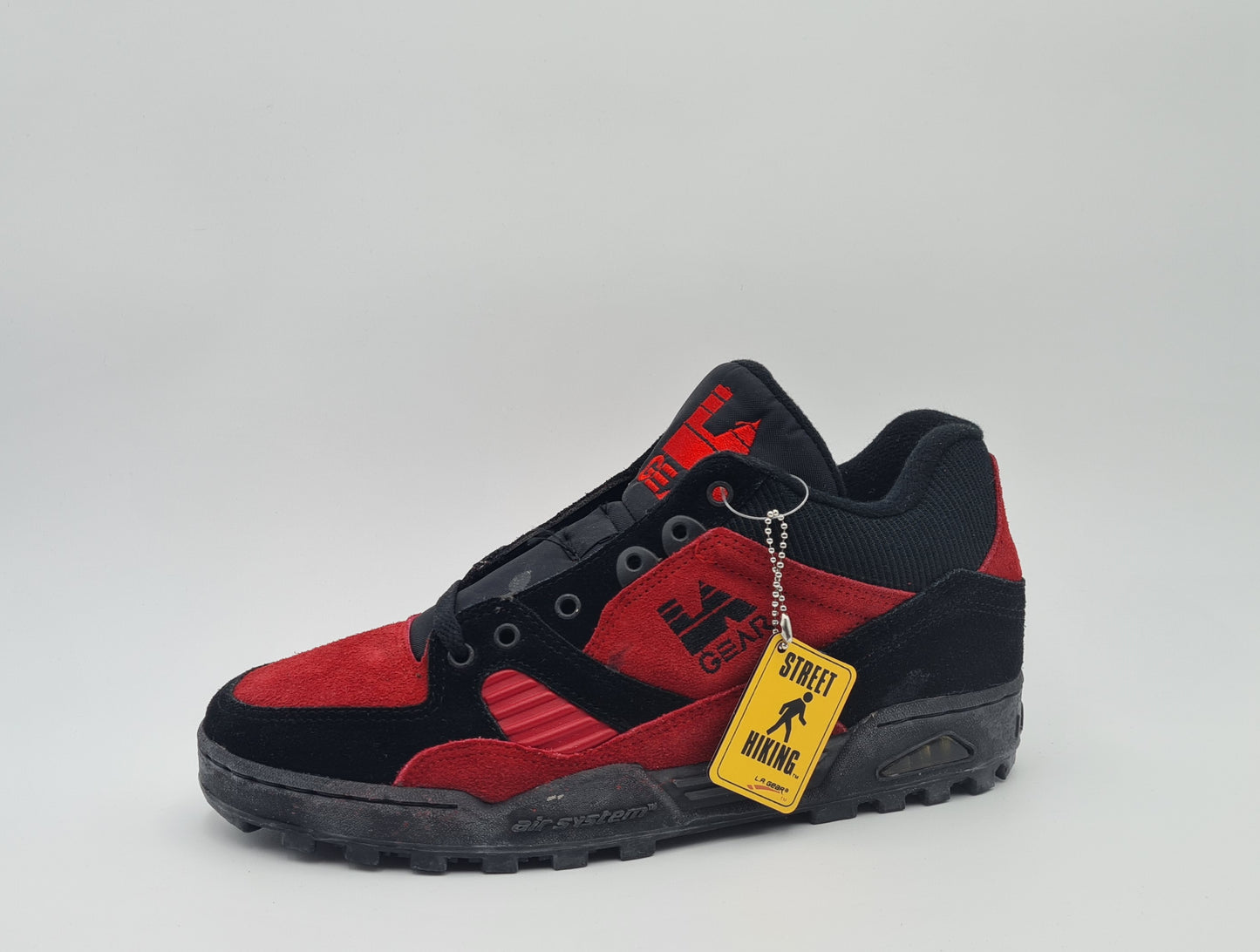 *NEU* Vintage 1990er LA Gear Land Mark Landmark Rot UK 9,5 / EUR 44,5