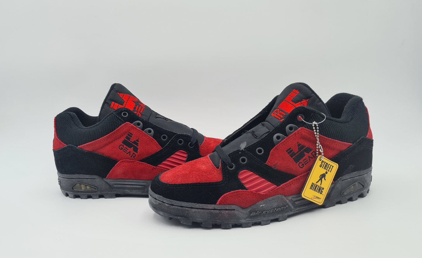 *NEU* Vintage 1990er LA Gear Land Mark Landmark Rot UK 9,5 / EUR 44,5