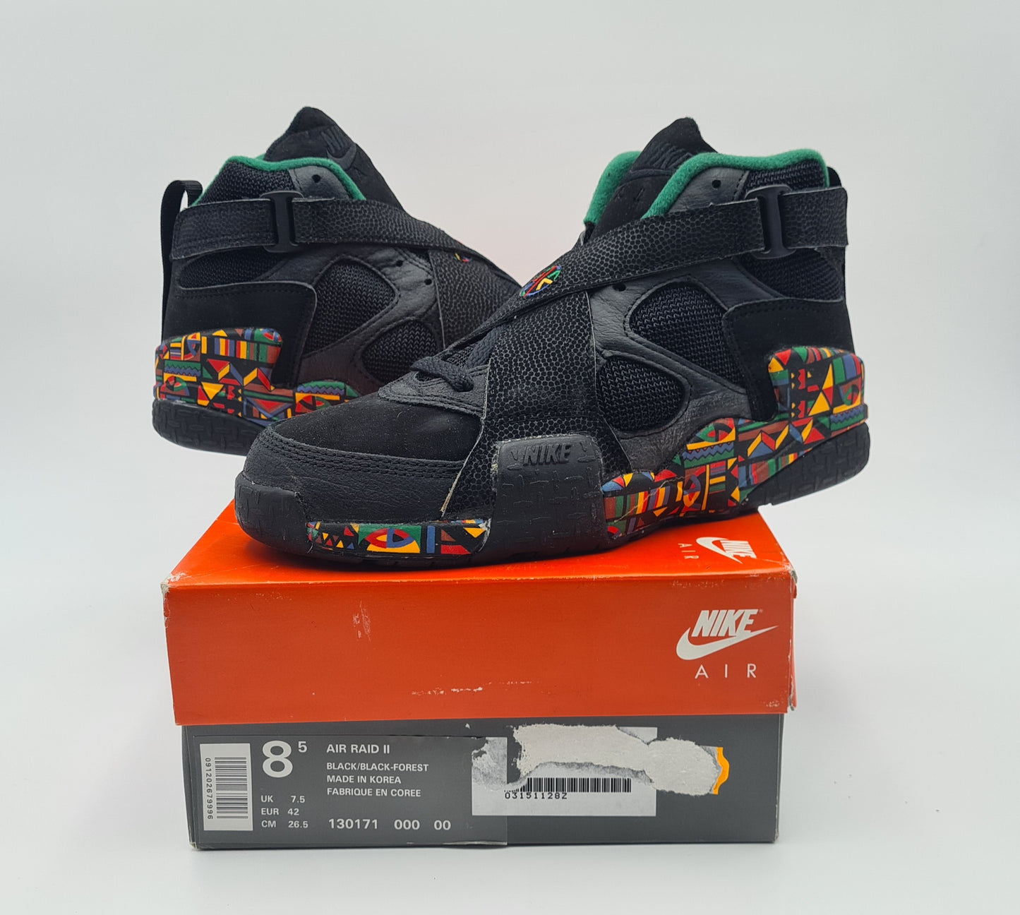 *NEU* Vintage 1993 Nike Air Raid II Peace Urban Jungle Spike Lee UK 7,5 / EUR 42