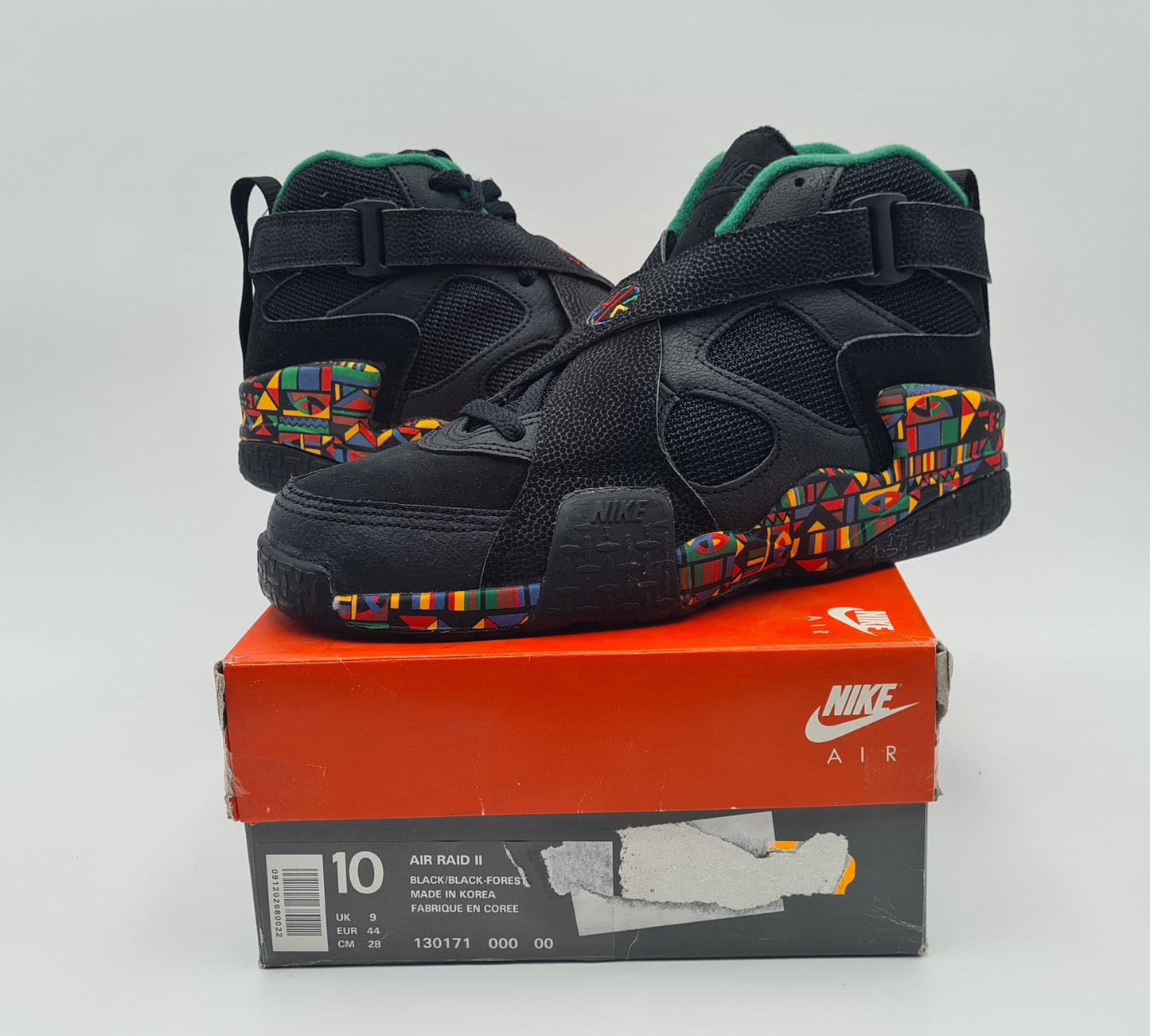 *NEU* Vintage 1993 Nike Air Raid II Peace Urban Jungle Spike Lee UK 9 / EUR 44