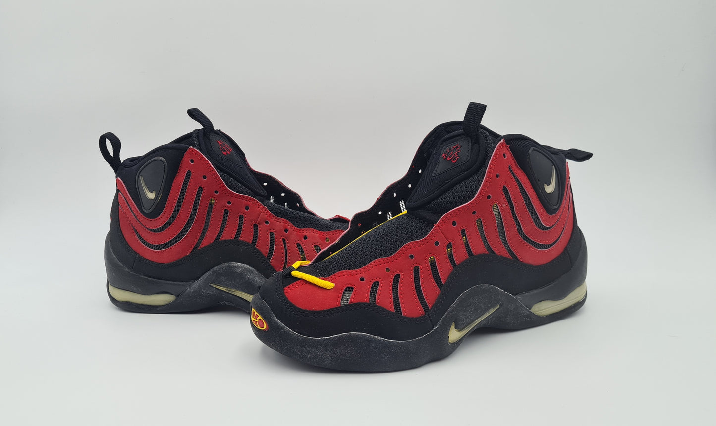 *NEU* Vintage 1997 Nike Air Bakin Varsity Red Tim Hardaway UK 7,5 / EUR 42