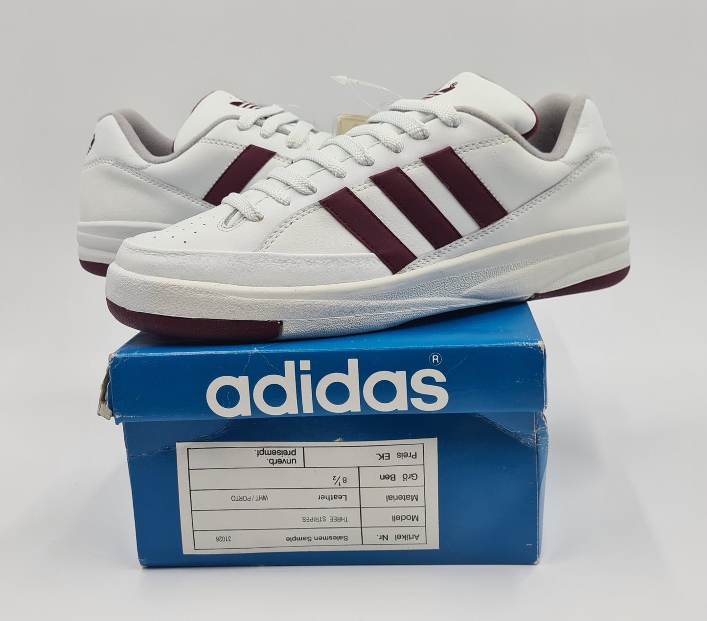 *BNIB* Vintage 1995 Adidas Three Stripes Unreleased Sample UK 8.5 / EUR 42 2/3