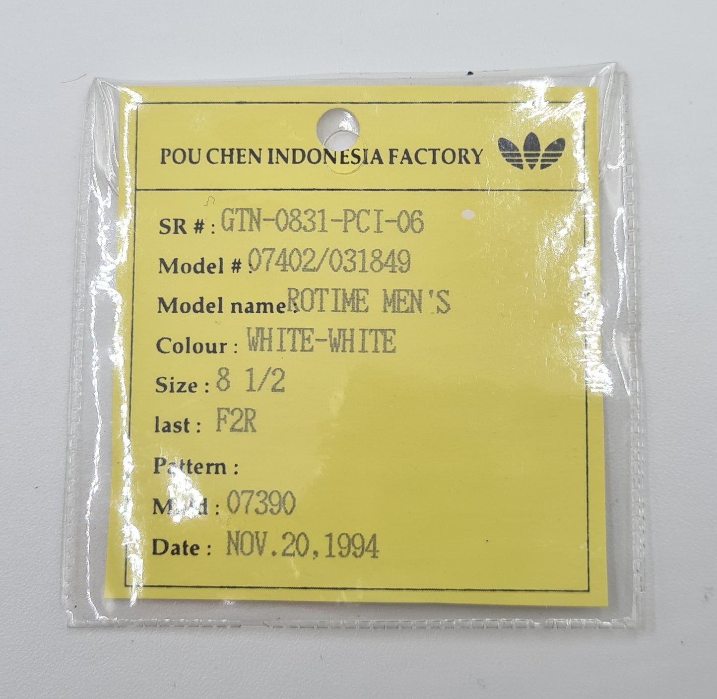 *BNIB* Vintage 1994 Adidas Rotime Unreleased Sample UK 8.5 / EUR 42 2/3