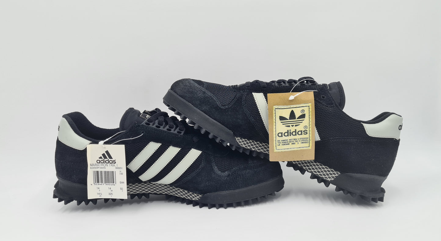 *NEW* Vintage 2000 Adidas Marathon TR Black UK 14 / EUR 50