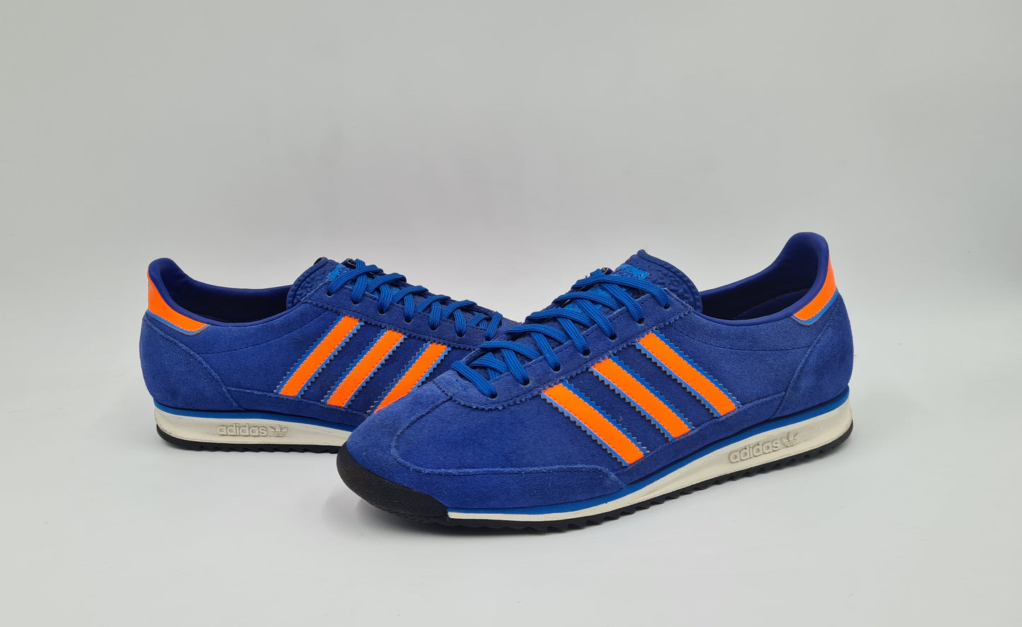 *WIE NEU* 2020 Adidas SL 72 Retro Blau Orange Gr. UK 7,5 / EUR 41 1/3
