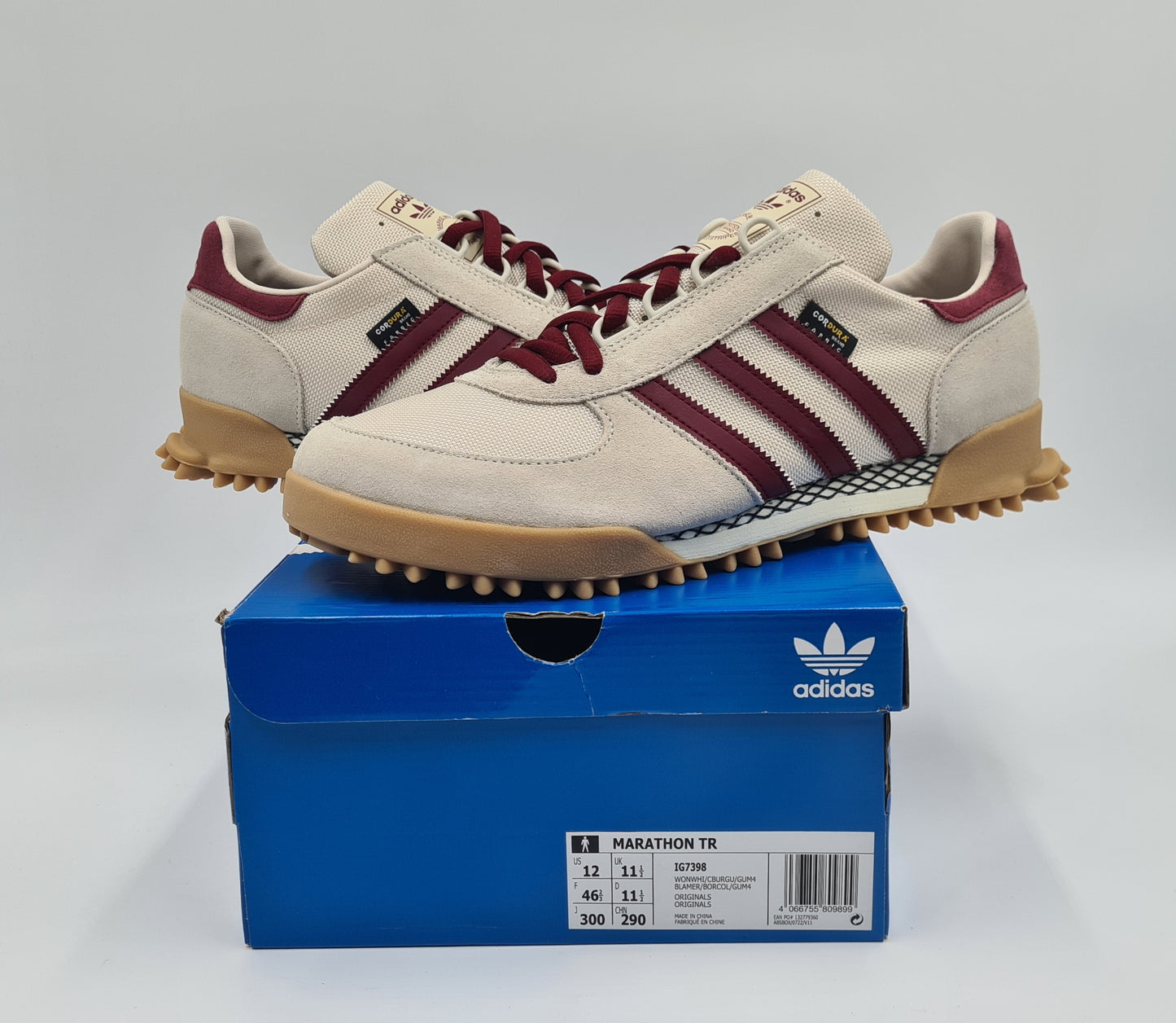 *NEW* 2023 Adidas Marathon TR Cordura Beige / Red UK 11.5 / EUR 46 2/3