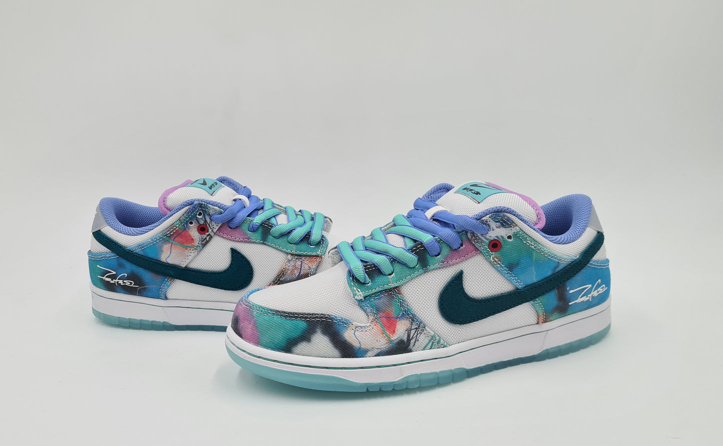 *NEU* Nike SB Dunk Low X Futura Laboratories Bleached Aqua Gr. UK 6,5 / EUR 40,5