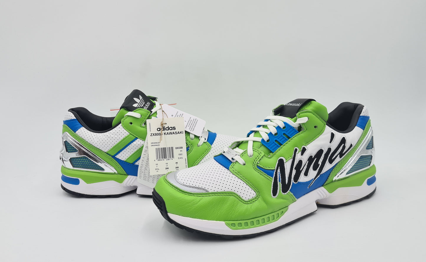 *NEU* 2021 Adidas ZX 8000 Kawasaki Ninja Gr. UK 11 / EUR 46