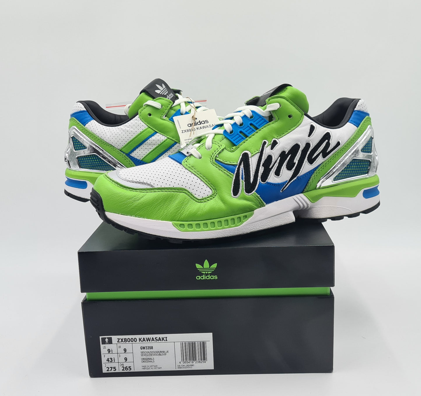 *BNIB* 2021 Adidas ZX 8000 Kawasaki Ninja Size UK 9 / EUR 43 1/3