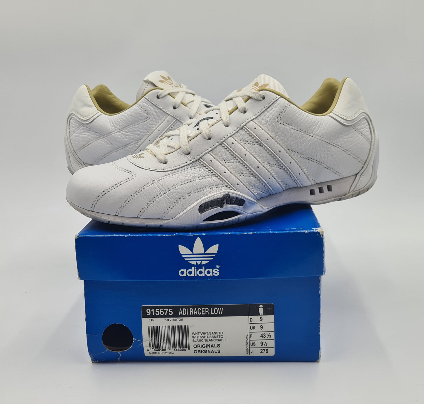 *TOP* 2008 Adidas Adi Racer Low Good Year Weiß Gr. UK 9 / EUR 43 1/3