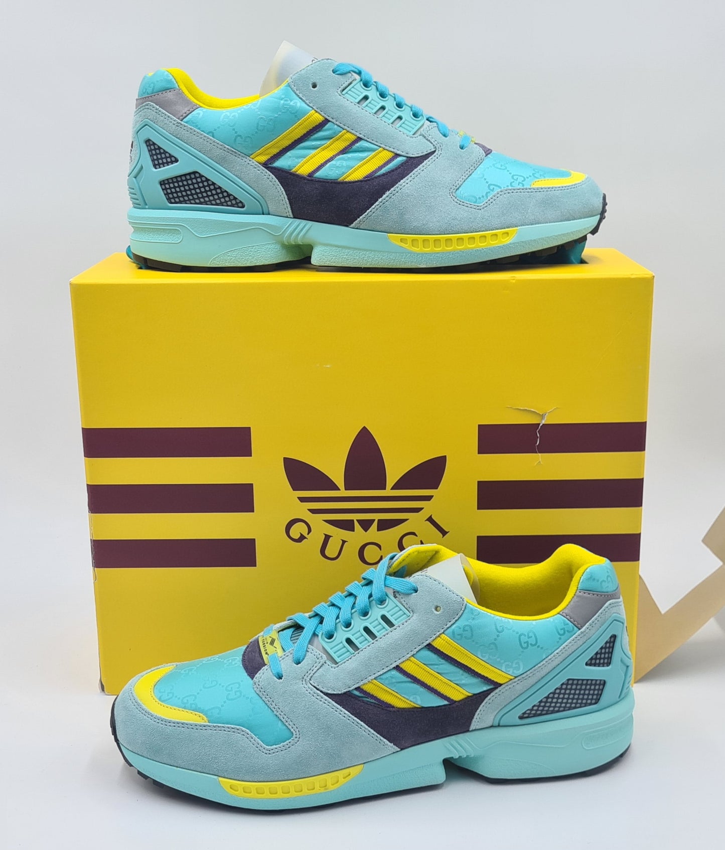 *NEU* 2022 Adidas ZX 8000 X Gucci Aqua Gr. UK 12 / EUR 47 1/3