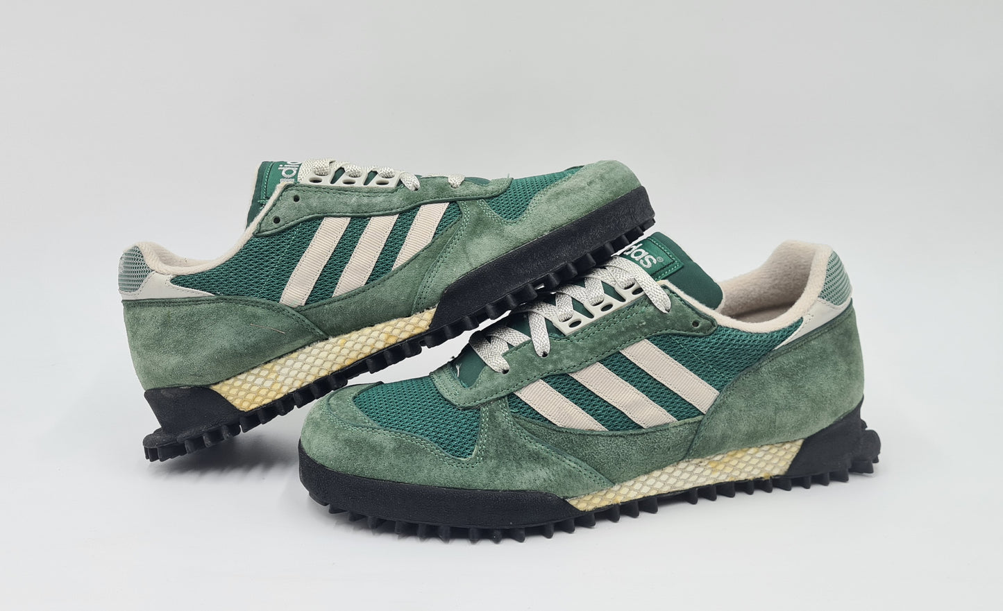 *VGC* Vintage 1991 Adidas Marathon TR 2 Green UK 8,5 / EUR 42 2/3