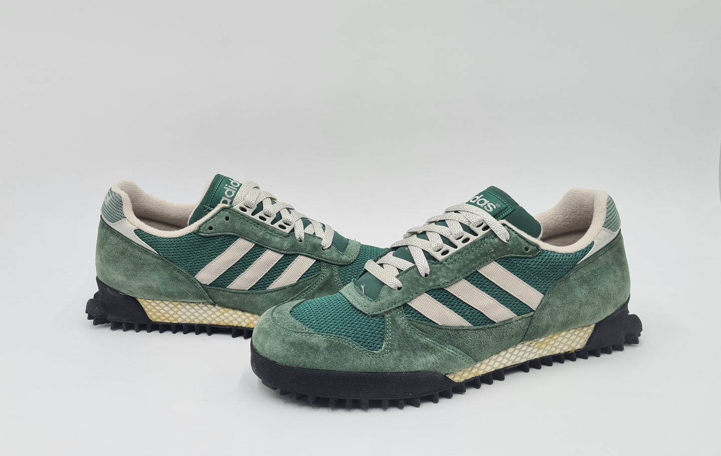 *TOP* Vintage 1991 Adidas Marathon TR 2 Grün UK 8,5 / EUR 42 2/3