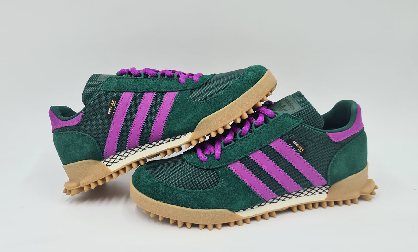 *LIKE NEW* 2023 Adidas Marathon TR Cordura Green / Purple UK 9.5 / EUR 44
