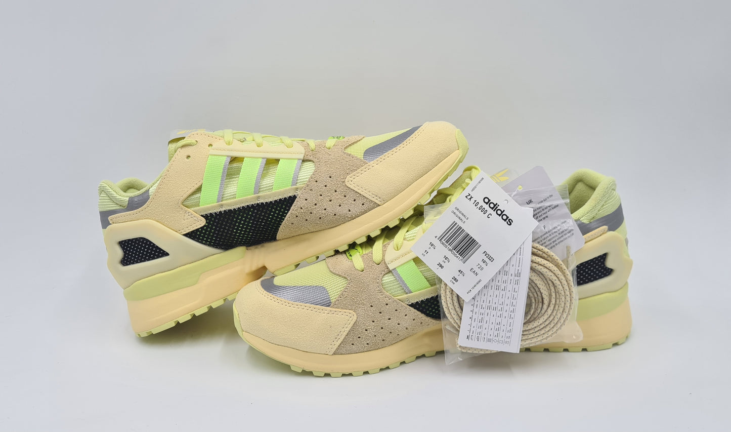*NEW* 2020 Adidas ZX 10000 C 'Easy Yellow' UK 10.5 / EUR 45 1/3