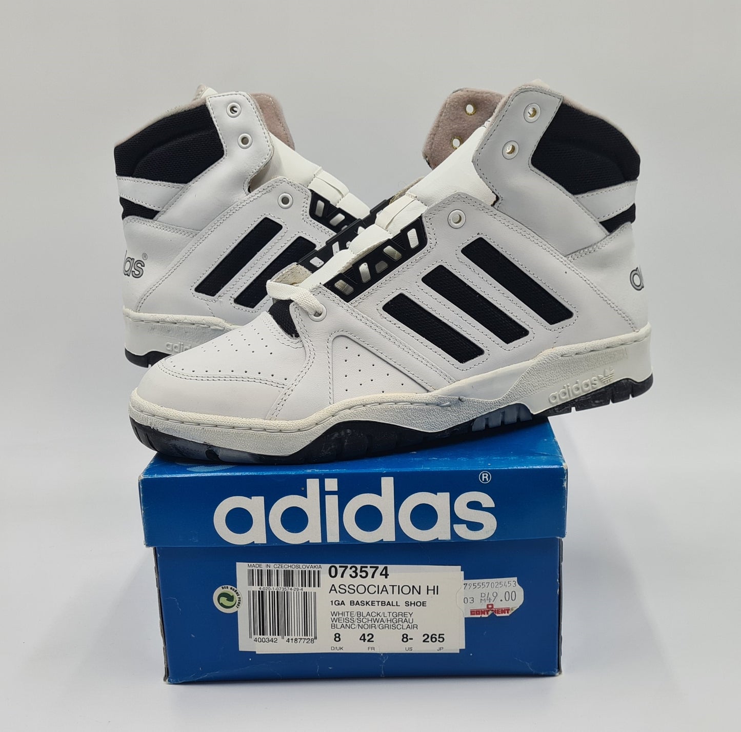 *BNIB* Vintage 1980s Adidas Association Hi UK 8 / EUR 42